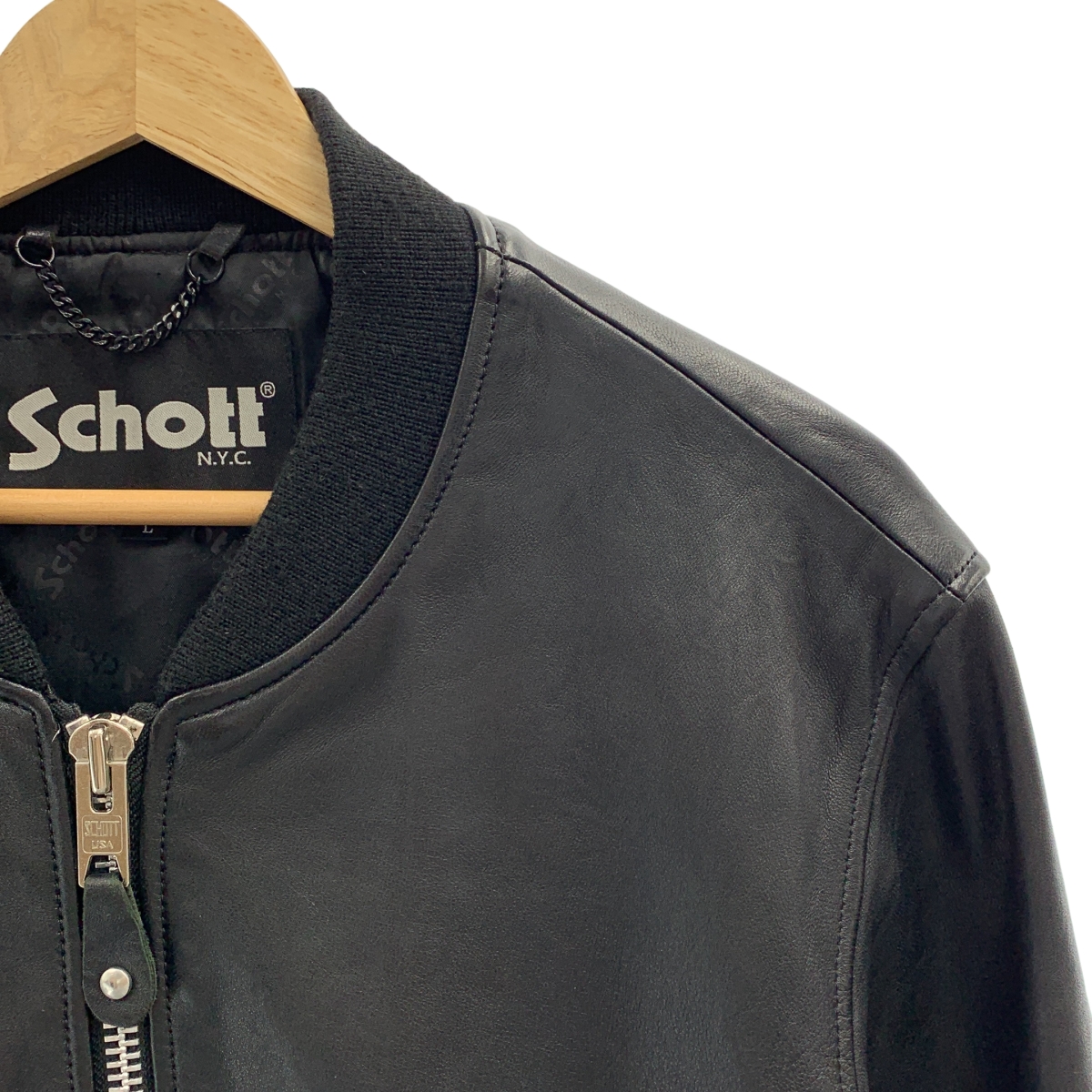 SCHOTT / ショット MA-1 Bowery Jacket レザー バワリー ジャケット