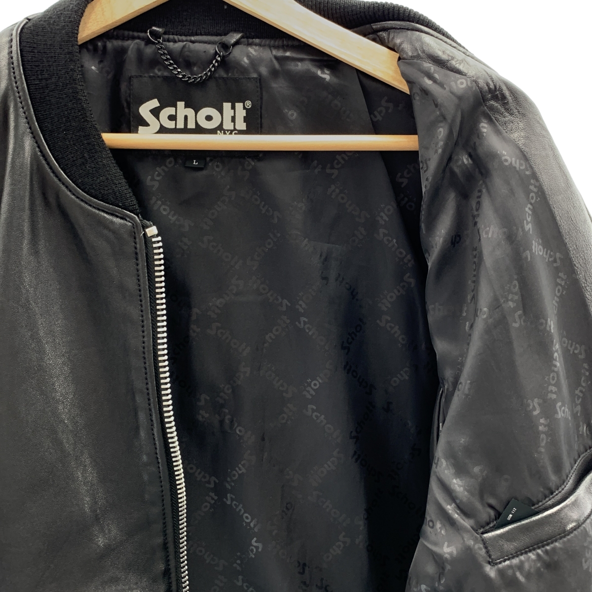 SCHOTT / ショット MA-1 Bowery Jacket レザー バワリー ジャケット
