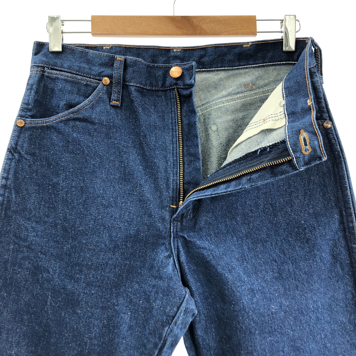 WRANGLER / ラングラー レザーパッチ デニムパンツ