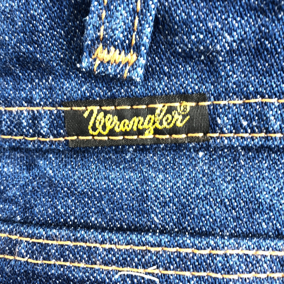 WRANGLER / ラングラー レザーパッチ デニムパンツ