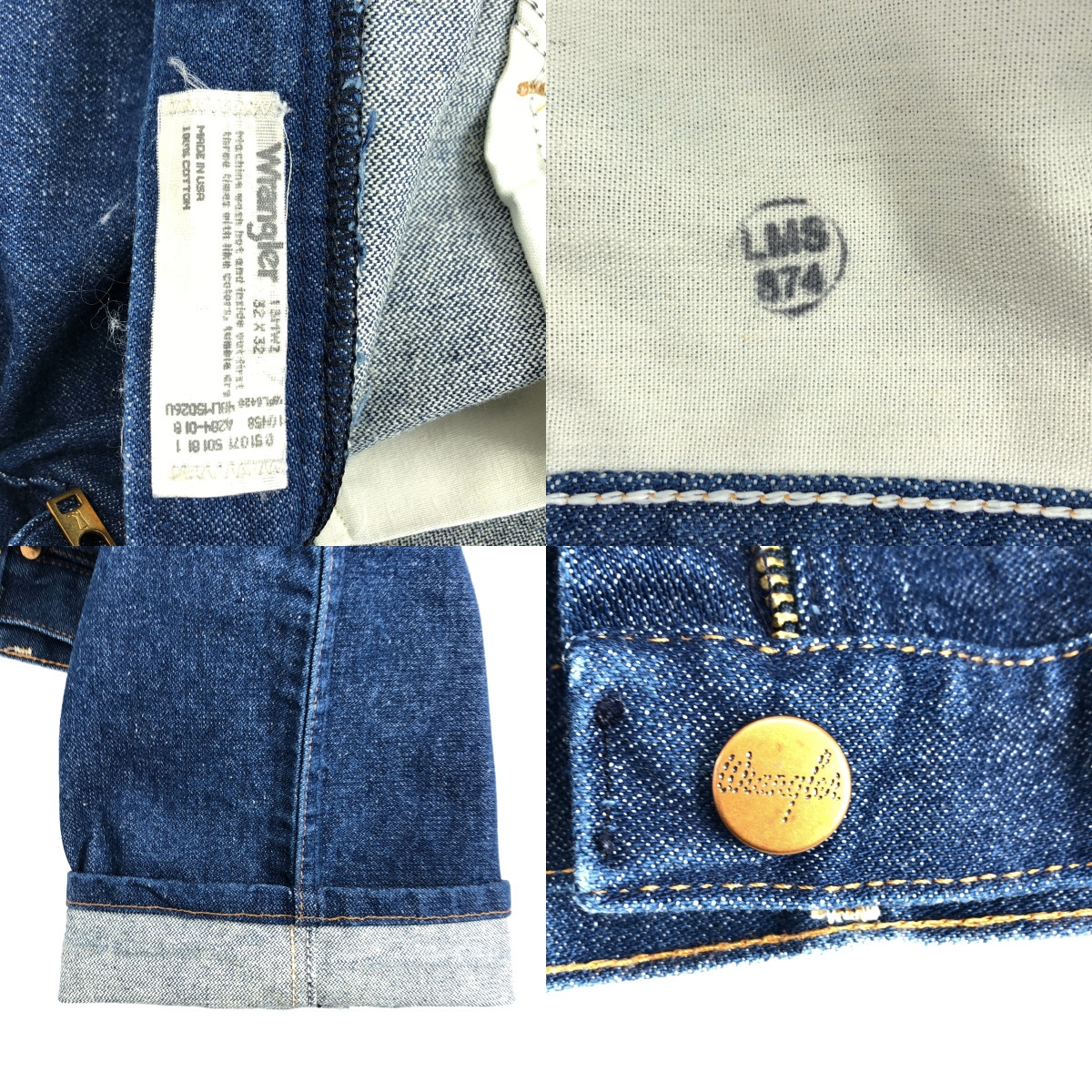 WRANGLER / ラングラー レザーパッチ デニムパンツ