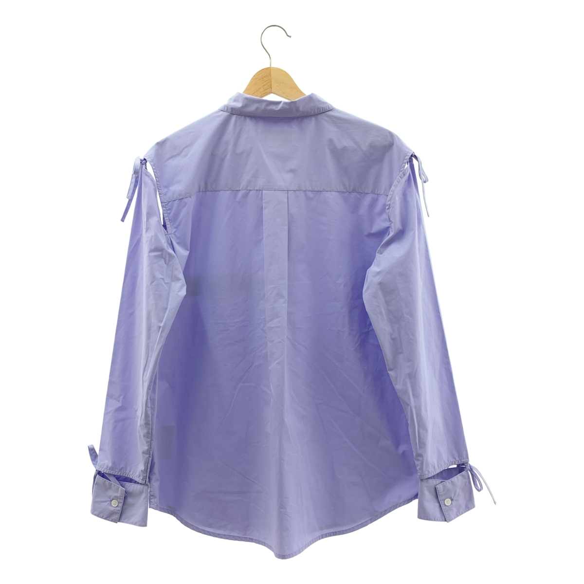 soduk / スドーク リボン カットアウト シャツ ブラウス