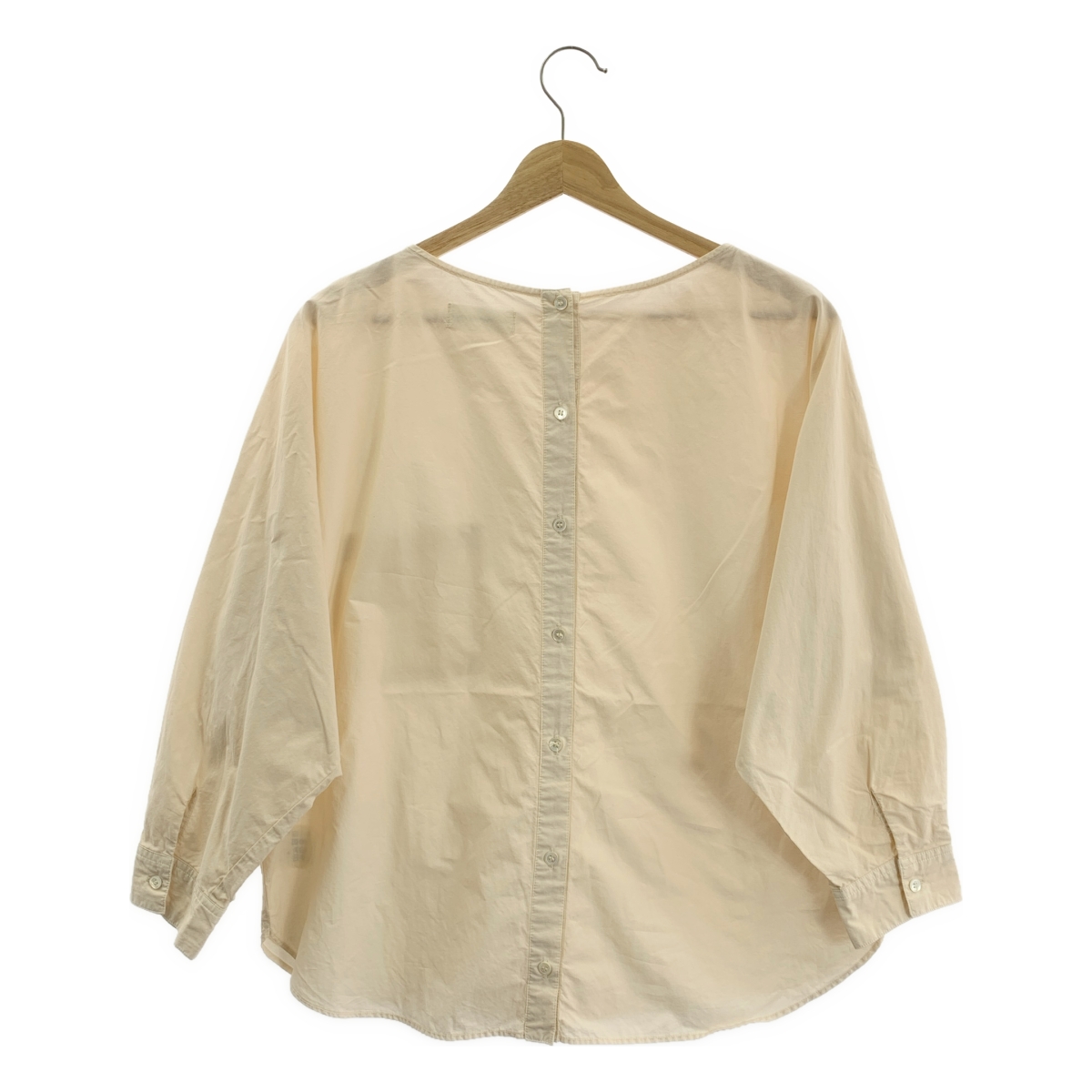 kagure / かぐれ コットン バックボタン ドルマンスリーブ ブラウス