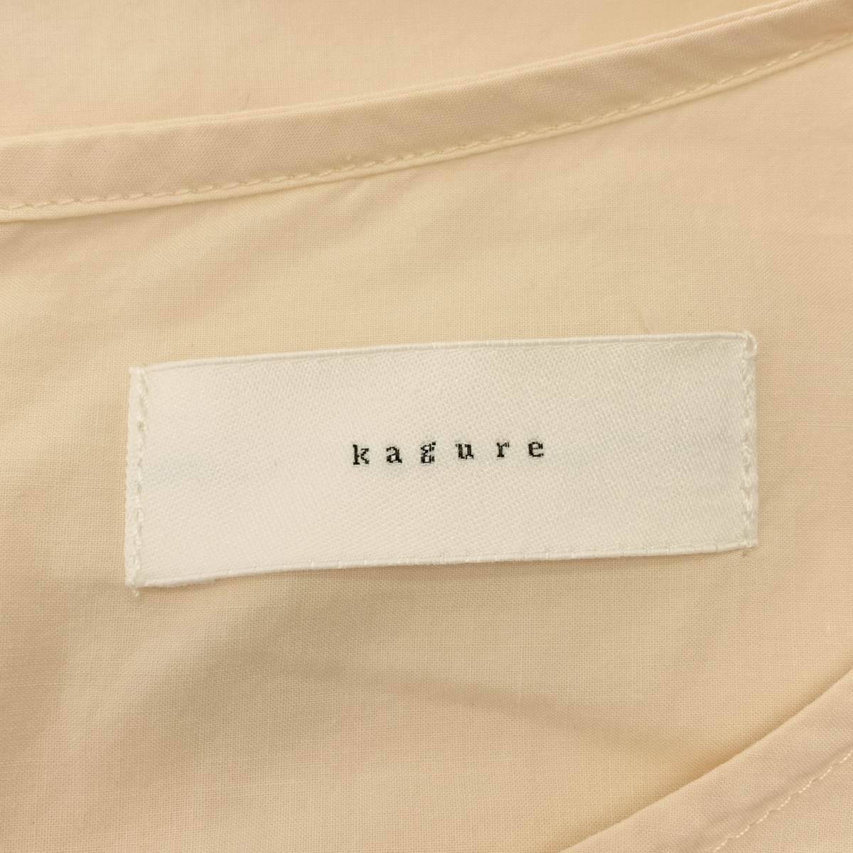 kagure / かぐれ コットン バックボタン ドルマンスリーブ ブラウス