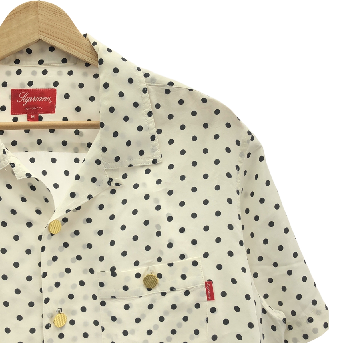 SUPREME / シュプリーム Polka Dot Silk Shirt / ポルカ ドット シルク オープンカラー シャツ
