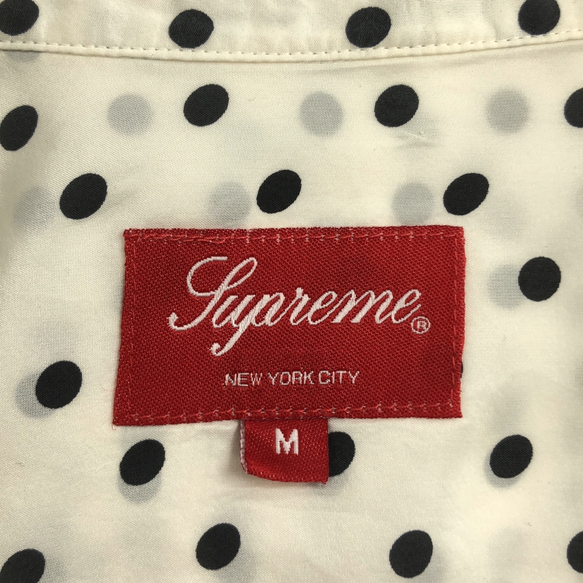 SUPREME / シュプリーム Polka Dot Silk Shirt / ポルカ ドット シルク オープンカラー シャツ