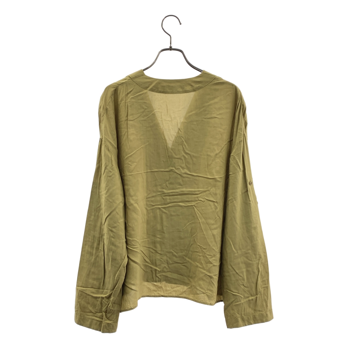 GALERIE VIE / ギャルリーヴィー ウォッシャブルレーヨン オープンカラーワイドシャツ