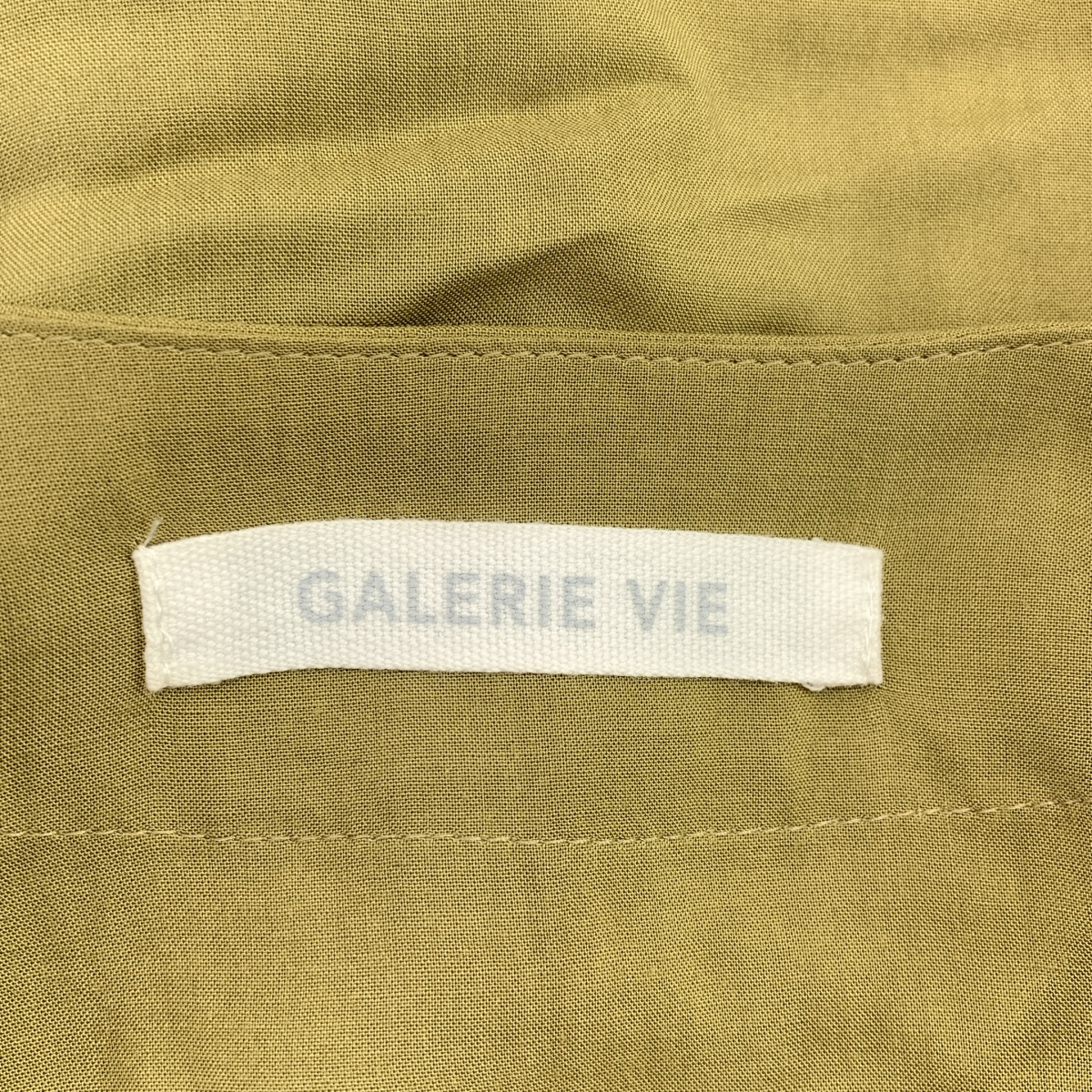 GALERIE VIE / ギャルリーヴィー ウォッシャブルレーヨン オープンカラーワイドシャツ