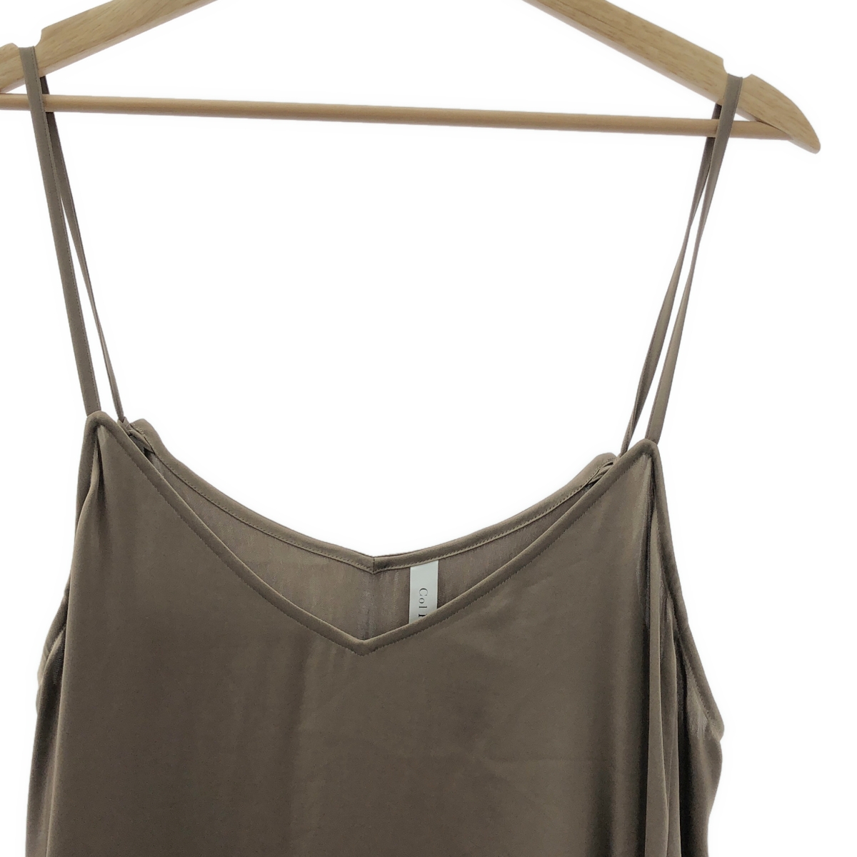 MUSE de Deuxieme Classe / ミューズドゥーズィーエムクラス 【Col Pierrot/コルピエロ】Vintage satin cami ヴィンテージ サテン キャミ ワンピース