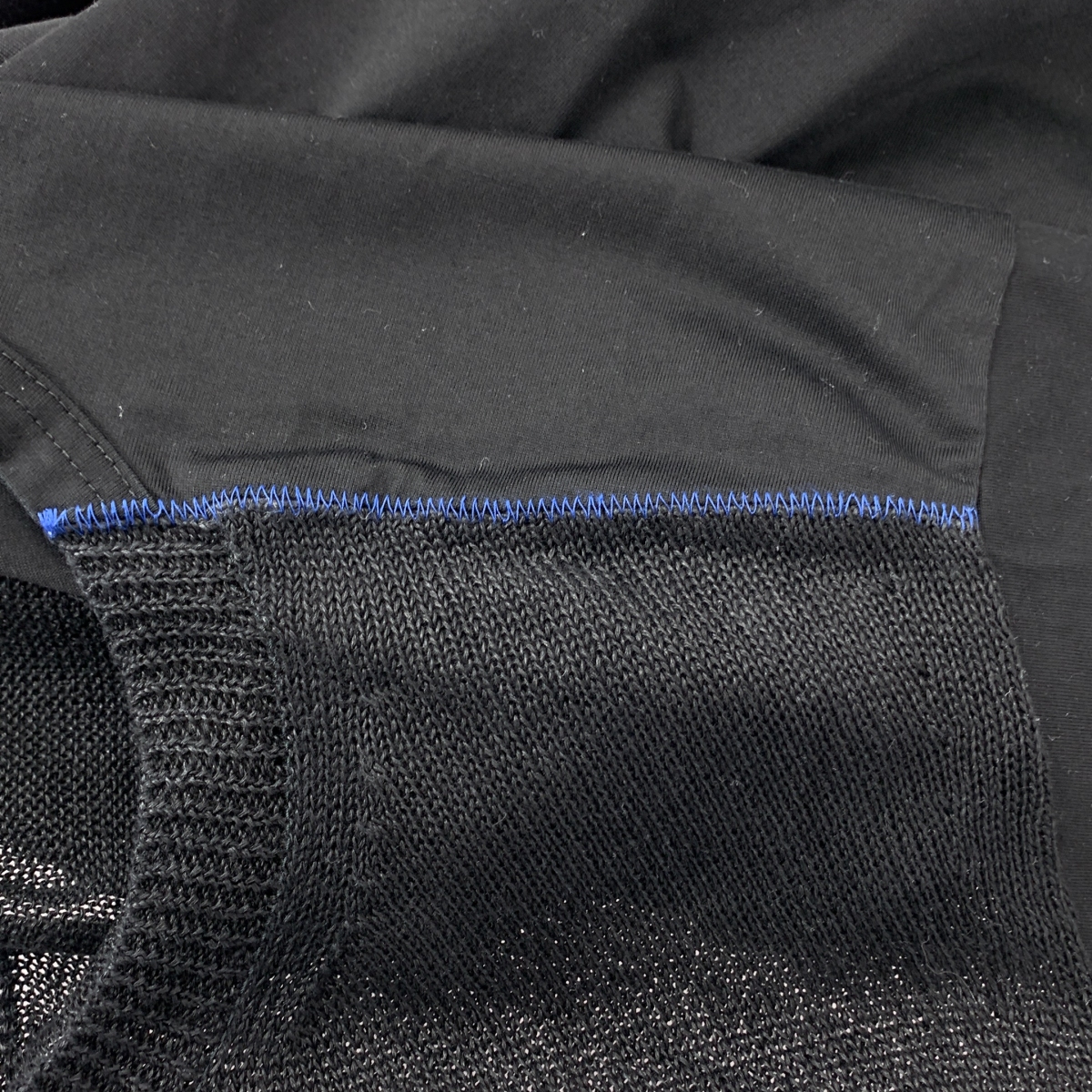 JUNYAWATANABE COMMEdesGARCONS MAN / ジュンヤワタナベマン 異素材 切替 オーバーシルエット サマーニット カットソー Tシャツ