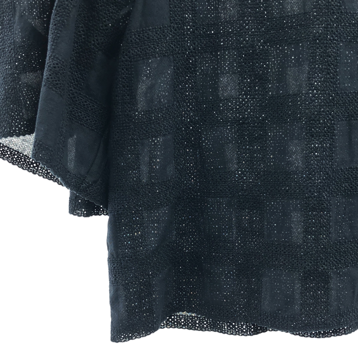 Drawer / ドゥロワー バックジップ ジャカード ボリュームスリーブ ブラウス