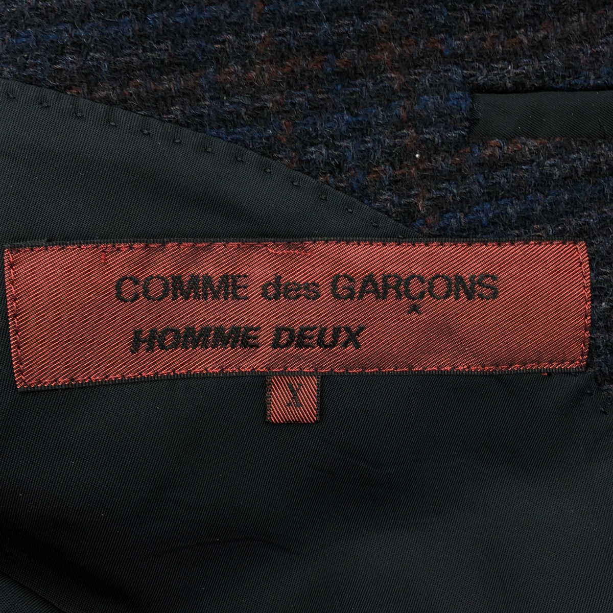 COMME des GARCONS HOMME DEUX / コムデギャルソンオムドゥ グレンチェック ウール ツイード テーラードジャケット