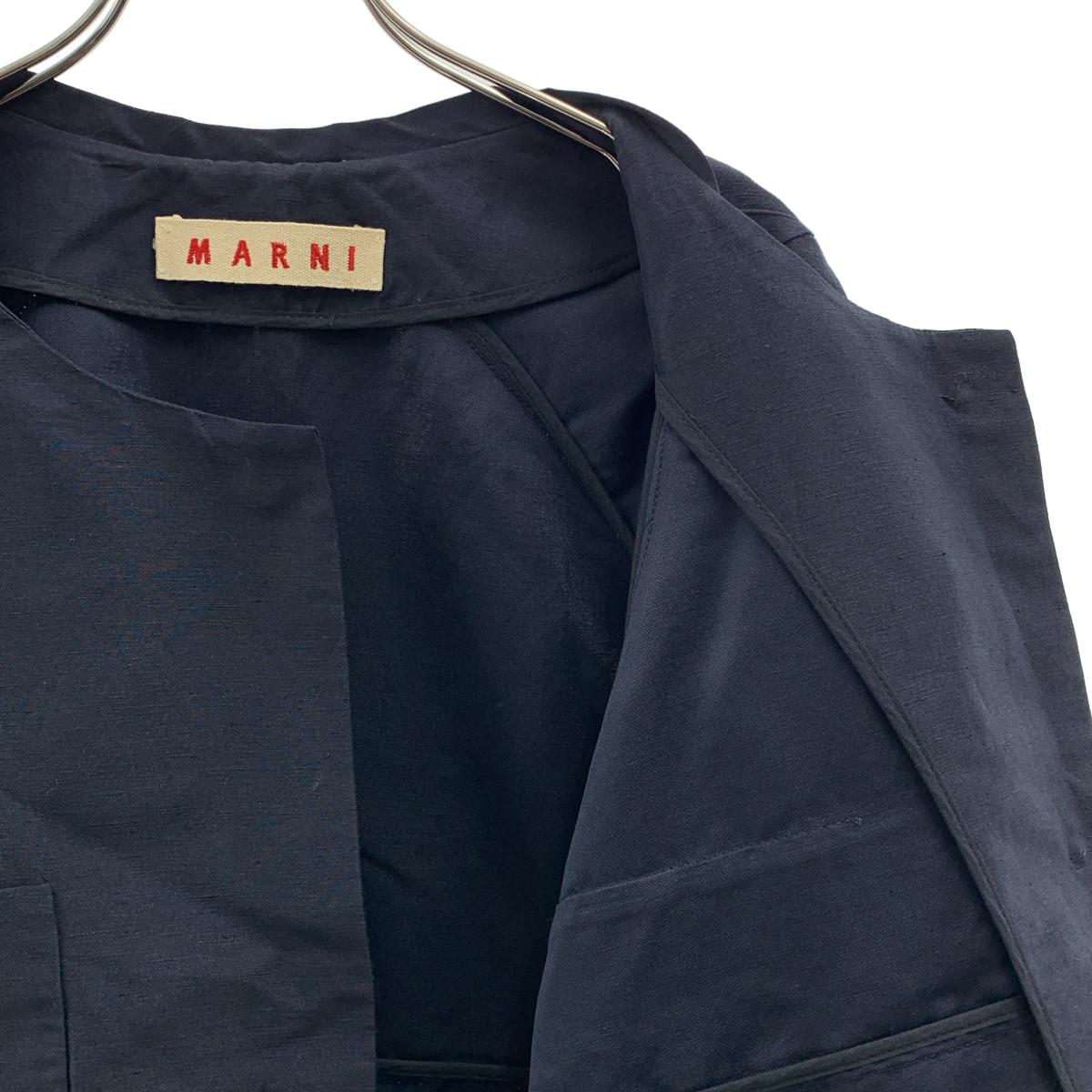 MARNI / マルニ フライフロント ノーカラー ジャケット