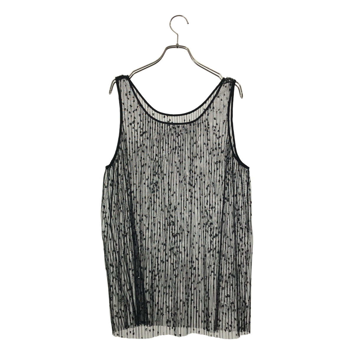 Whim Gazette / ウィムガゼット プリーツチュールノースリーブプルオーバー