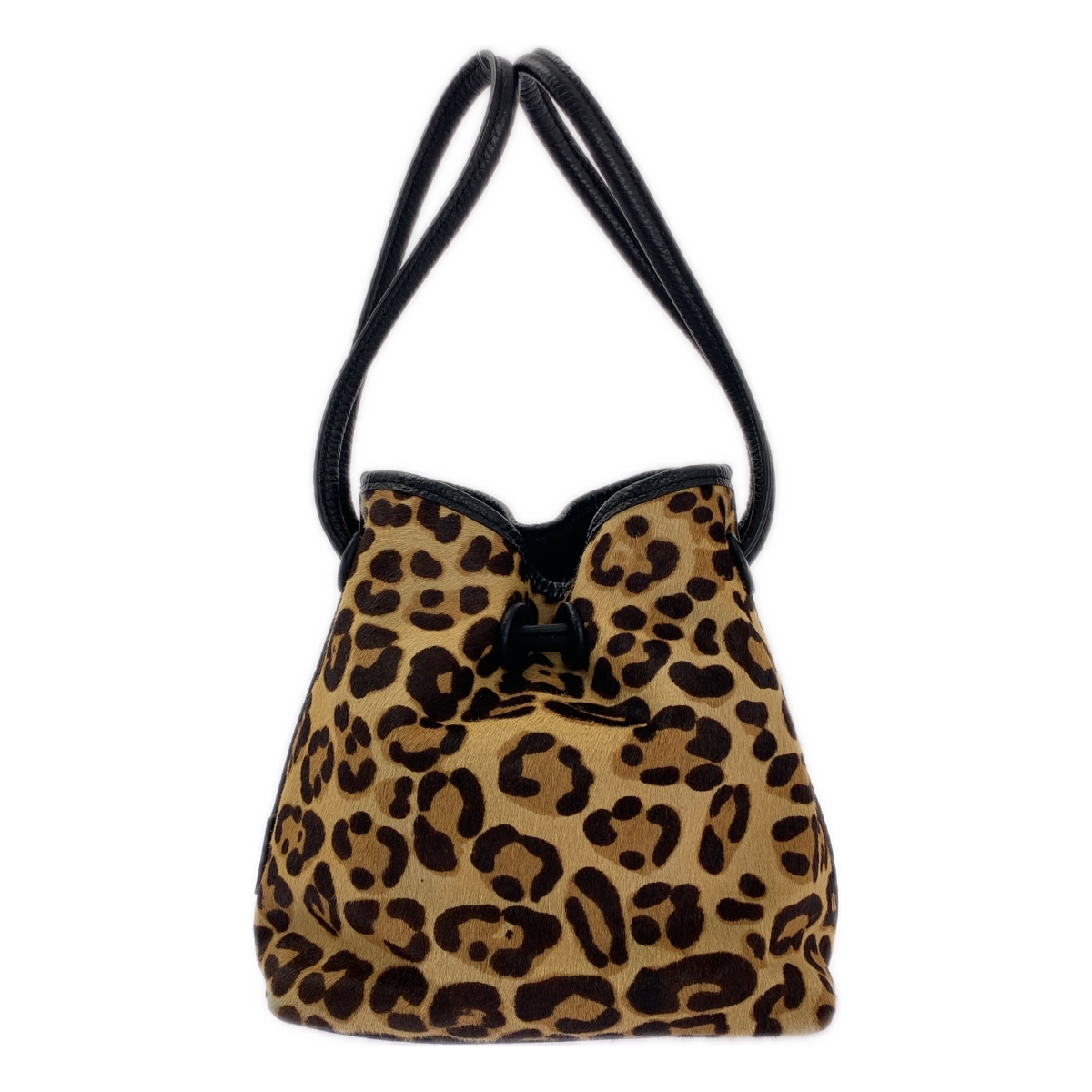 VASIC / ヴァジック × BEAUTY&YOUTH / ビューティーアンドユース 30th Anniversary BOND MINI / ボンドミニハラコ レザー レオパード ハンドバッグ