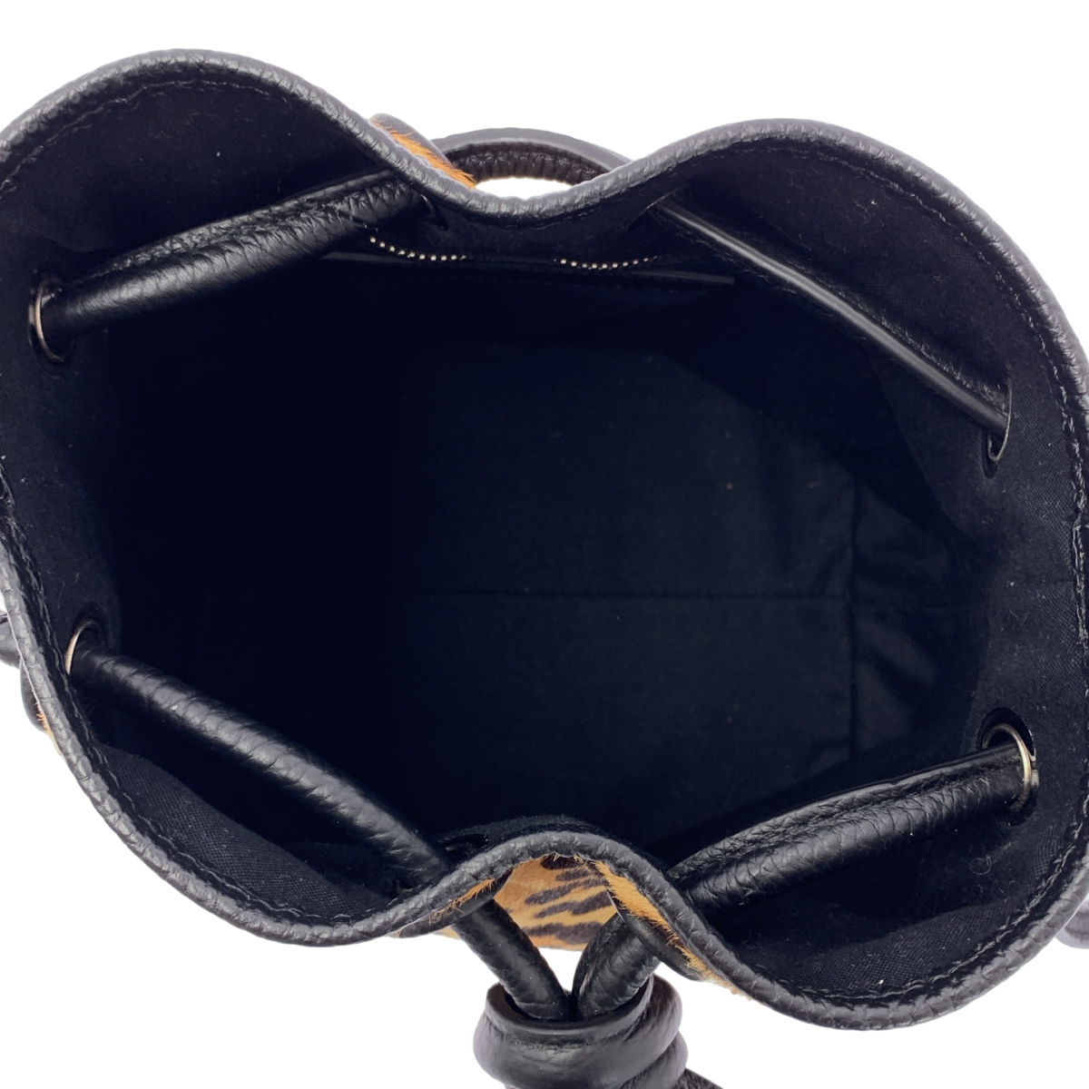 VASIC / ヴァジック × BEAUTY&YOUTH / ビューティーアンドユース 30th Anniversary BOND MINI / ボンドミニハラコ レザー レオパード ハンドバッグ