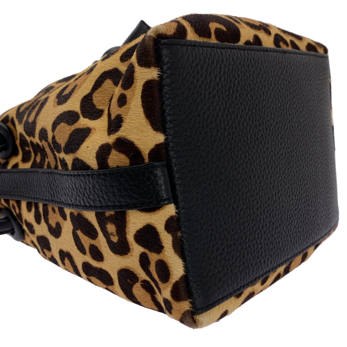 VASIC / ヴァジック × BEAUTY&YOUTH / ビューティーアンドユース 30th Anniversary BOND MINI / ボンドミニハラコ レザー レオパード ハンドバッグ