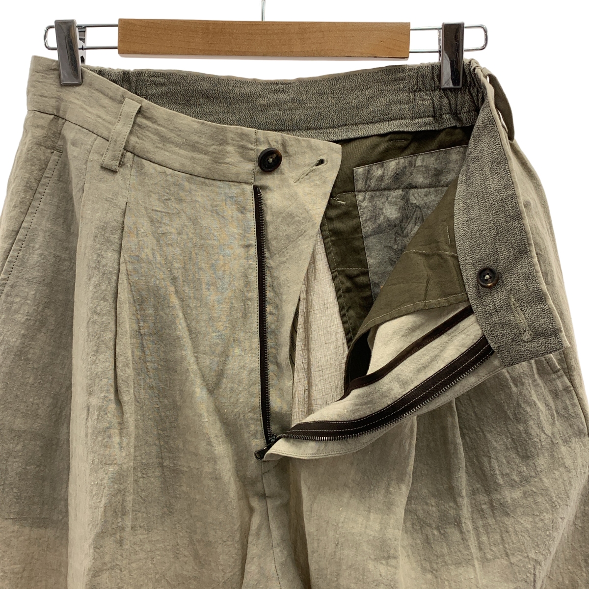 ziggy chen / ジギーチェン Front Pleats Wide Leg Trousers / 2タック ワイド スラックス パンツ