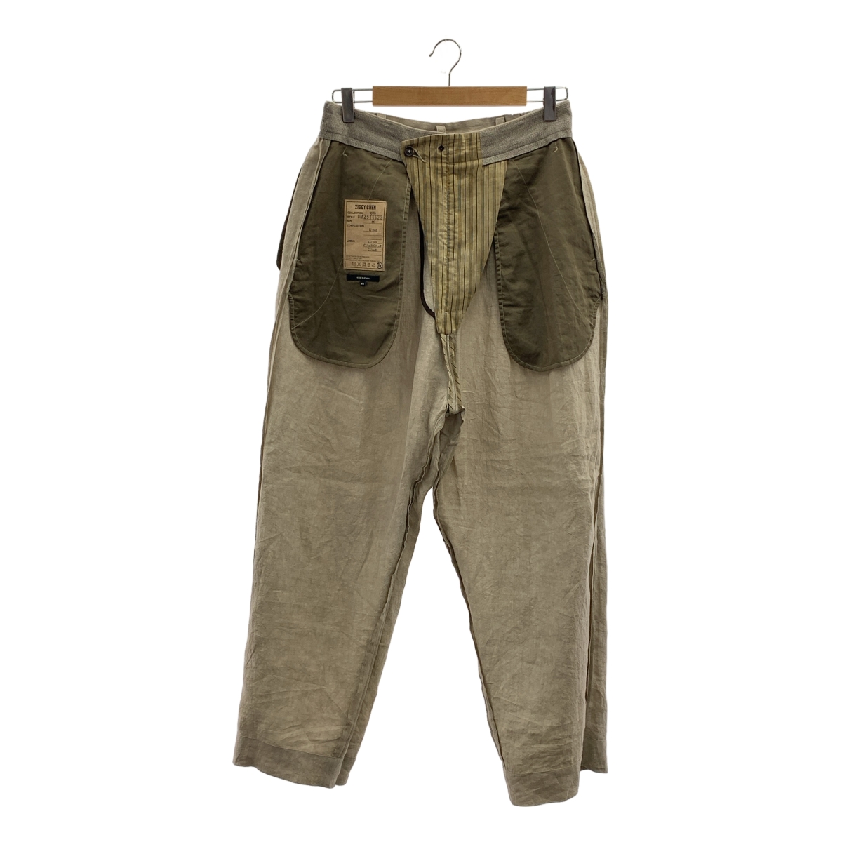 ziggy chen / ジギーチェン Front Pleats Wide Leg Trousers / 2タック ワイド スラックス パンツ