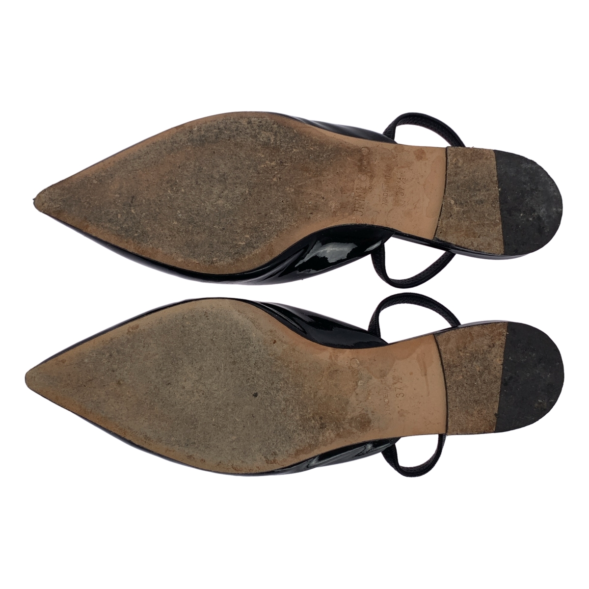 JIMMY CHOO / ジミーチュウ パテントレザー ポインテッドトゥ ストラップ サンダル