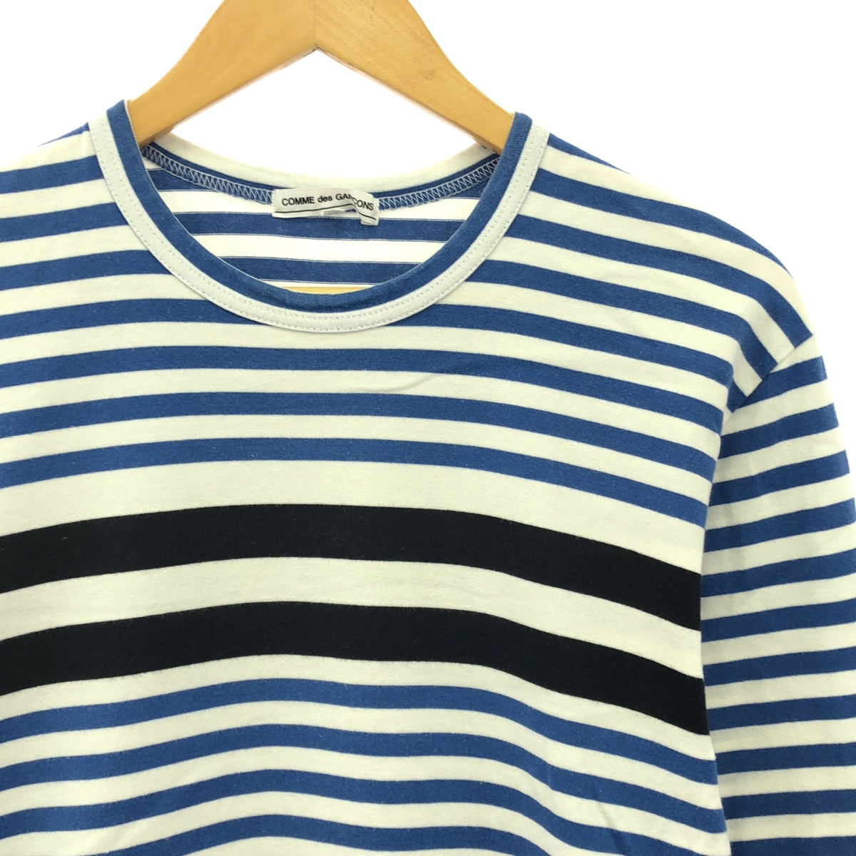 COMME des GARCONS / コムデギャルソン コットン ボーダー クルーネック カットソー