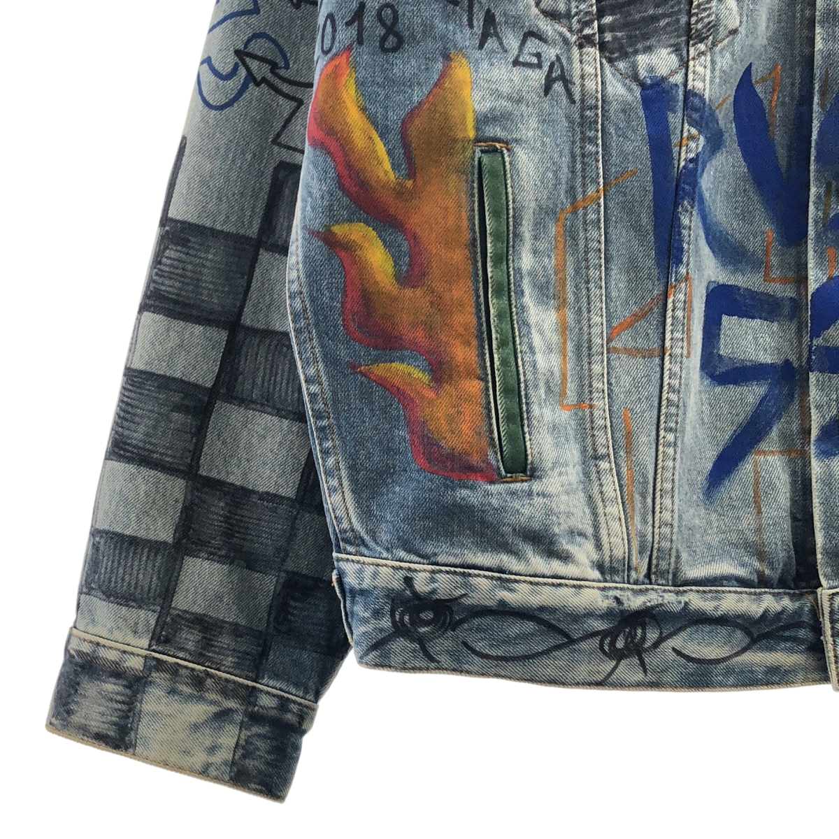 BALENCIAGA / バレンシアガ Graffiti Denim Jacket オーバーサイズ グラフィティ デニムジャケット