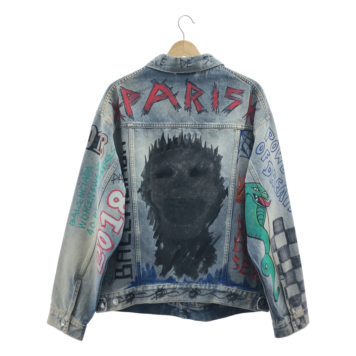 BALENCIAGA / バレンシアガ Graffiti Denim Jacket オーバーサイズ グラフィティ デニムジャケット