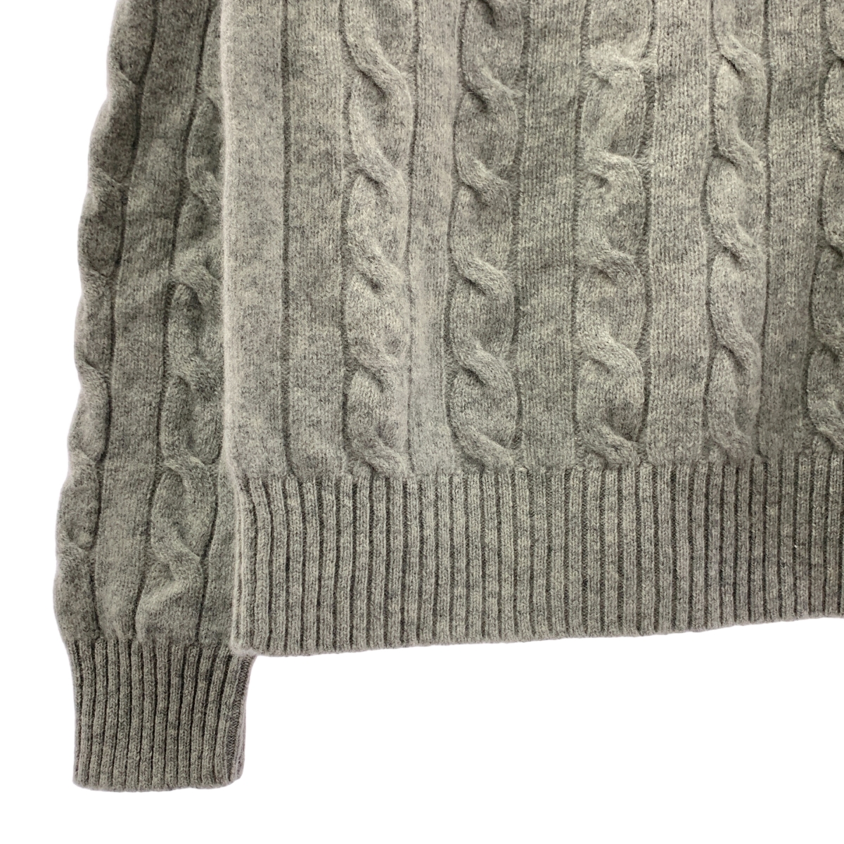 POLO RALPH LAUREN / ポロラルフローレン ウール クルーネック ケーブルニット