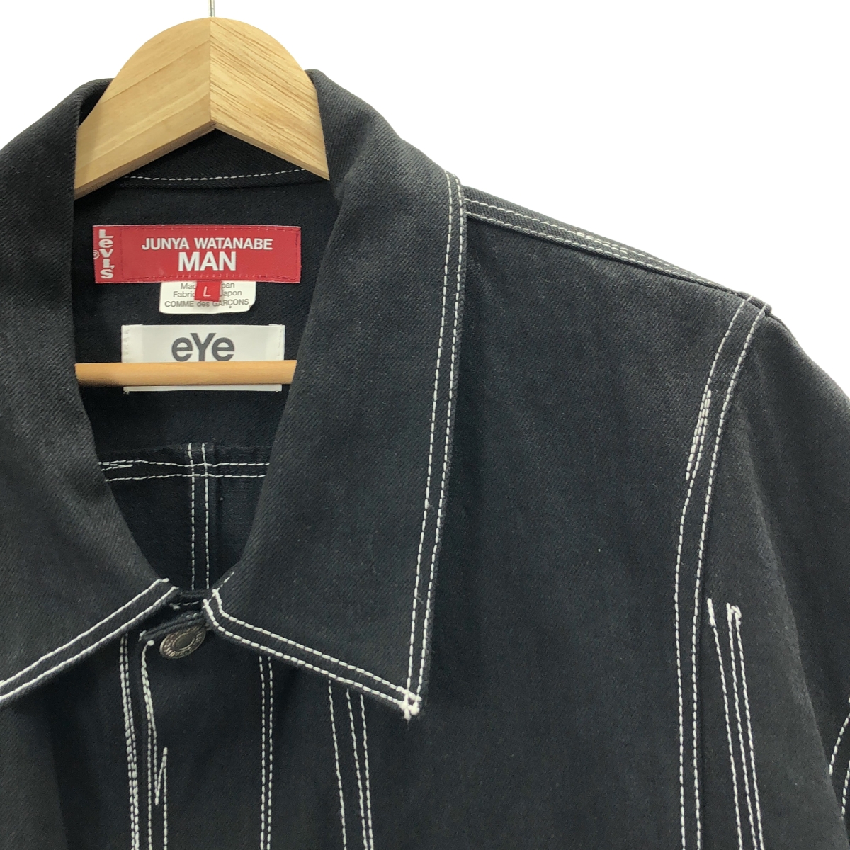 JUNYA WATANABE MAN / ジュンヤワタナベマン ×Levi's リーバイス / コットン ブラックデニムコート