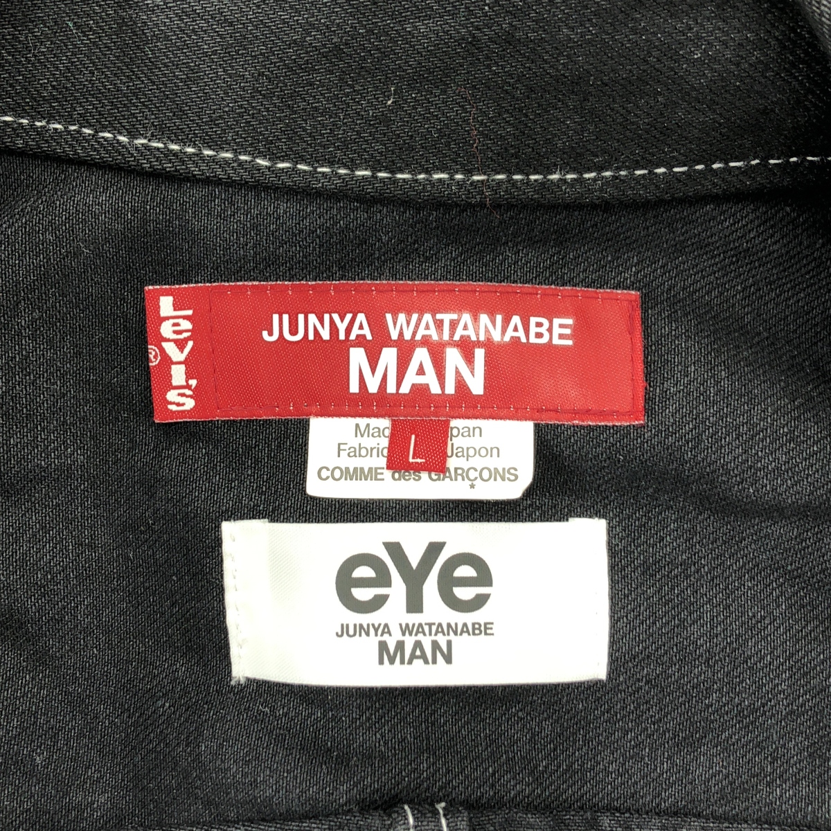 JUNYA WATANABE MAN / ジュンヤワタナベマン ×Levi's リーバイス / コットン ブラックデニムコート