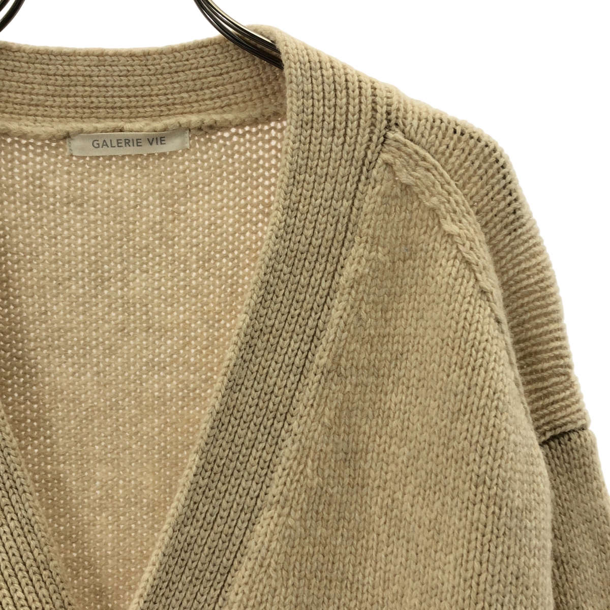 GALERIE VIE / ギャルリーヴィー ファインウール Vネック ロング カーディガン