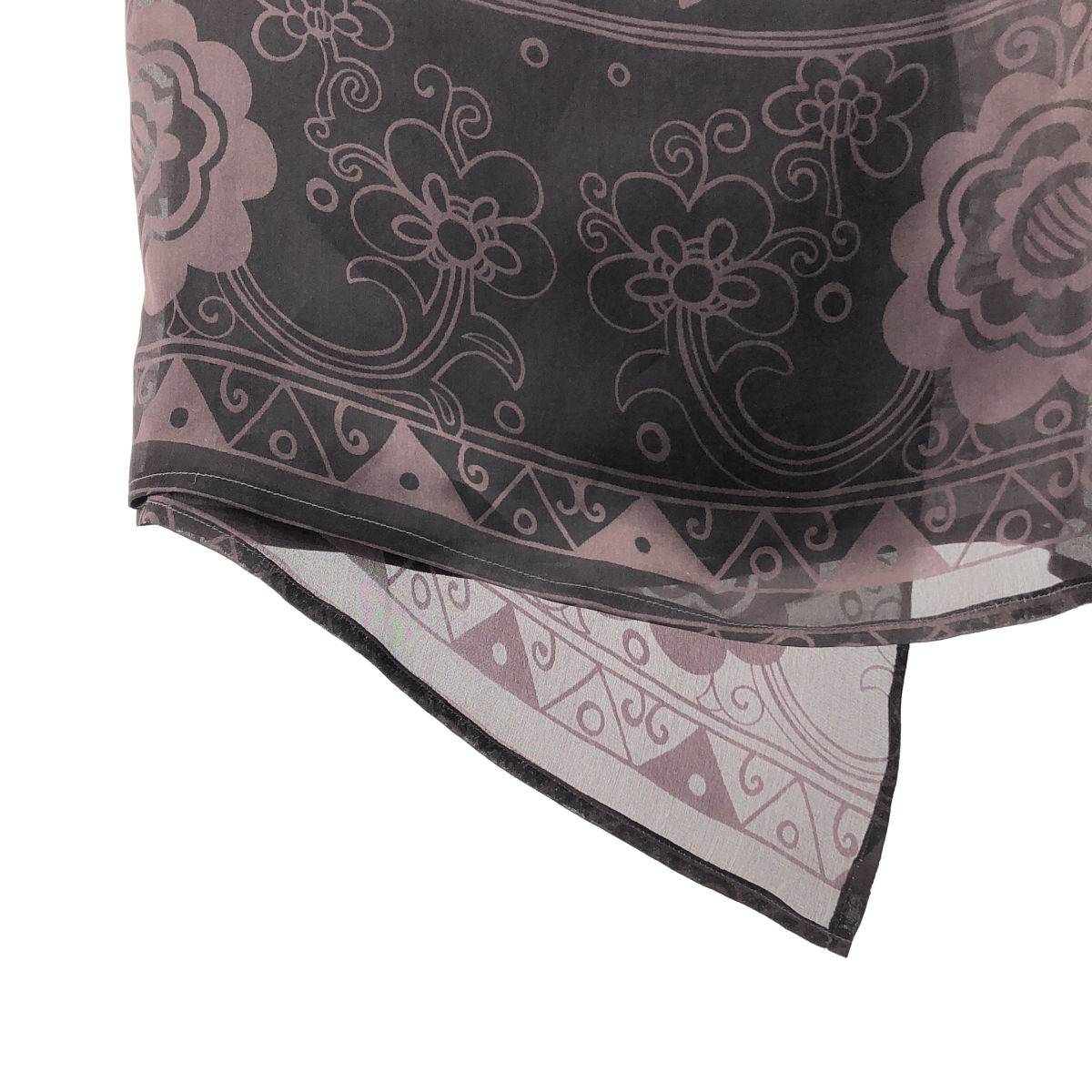 DRIES VAN NOTEN / ドリスヴァンノッテン シルク 総柄 ラップ巻き スカート