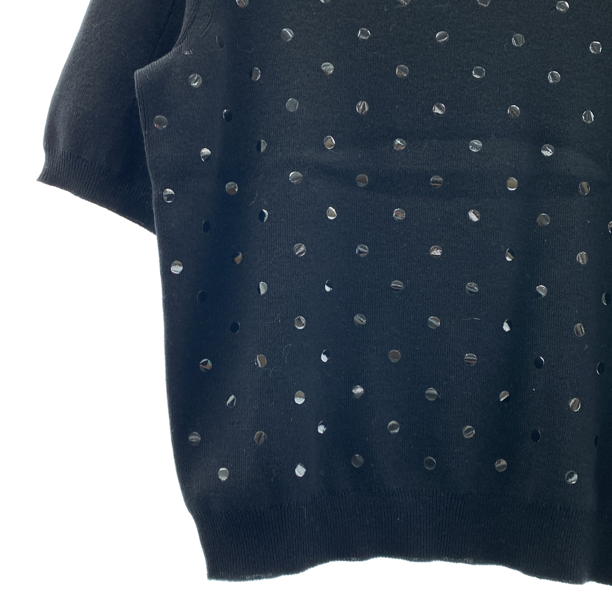 Louis Vuitton / ルイヴィトン カシミヤ ドット クルーネック ショートスリーブ ニット