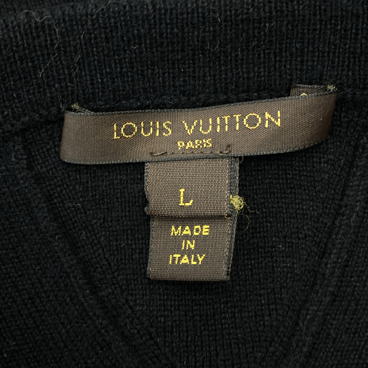 Louis Vuitton / ルイヴィトン カシミヤ ドット クルーネック ショートスリーブ ニット