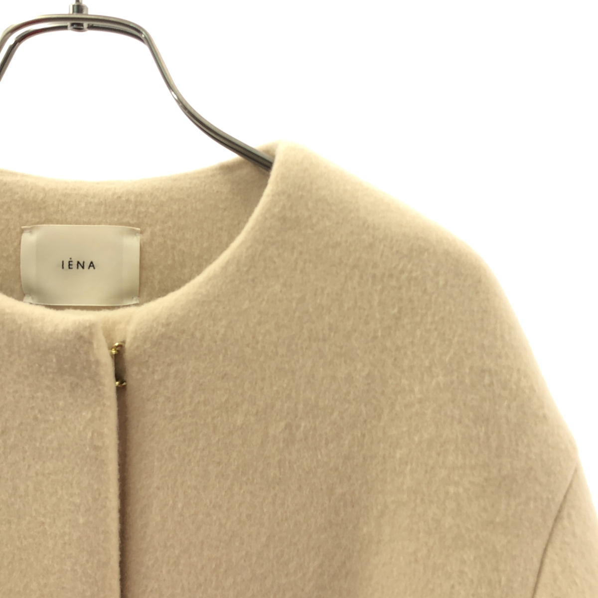 IENA / イエナ ラムウールノーカラーロングコート
