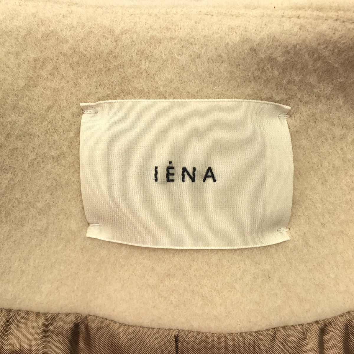 IENA / イエナ ラムウールノーカラーロングコート