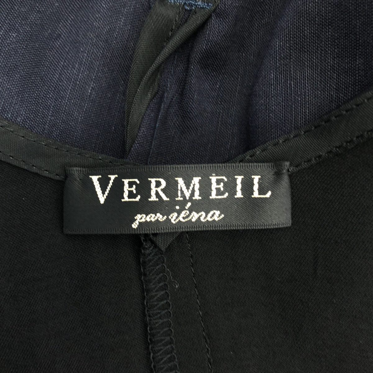 VERMEIL par iena / ヴェルメイユパーイエナ 異素材コンビワンピース