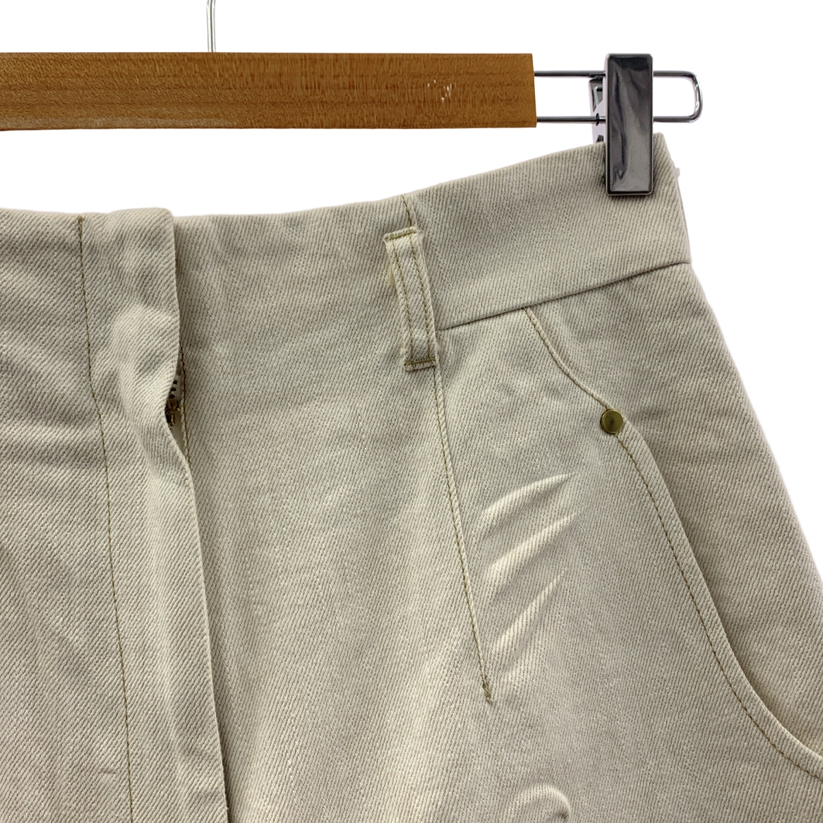 Mame Kurogouchi / マメクロゴウチ Floral Embossed Wide Leg Jeans フローラルエンボス ワイド デニムパンツ