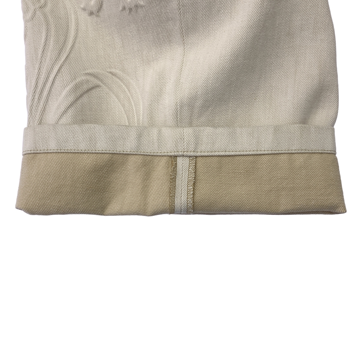 Mame Kurogouchi / マメクロゴウチ Floral Embossed Wide Leg Jeans フローラルエンボス ワイド デニムパンツ