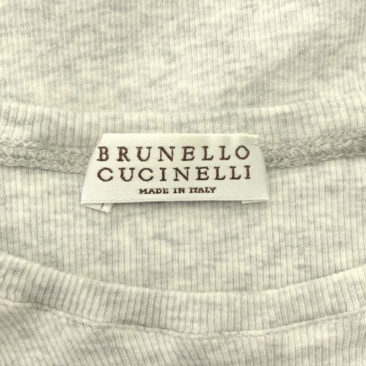 BRUNELLO CUCINELLI / ブルネロクチネリ コットン リブストレッチ カットソー