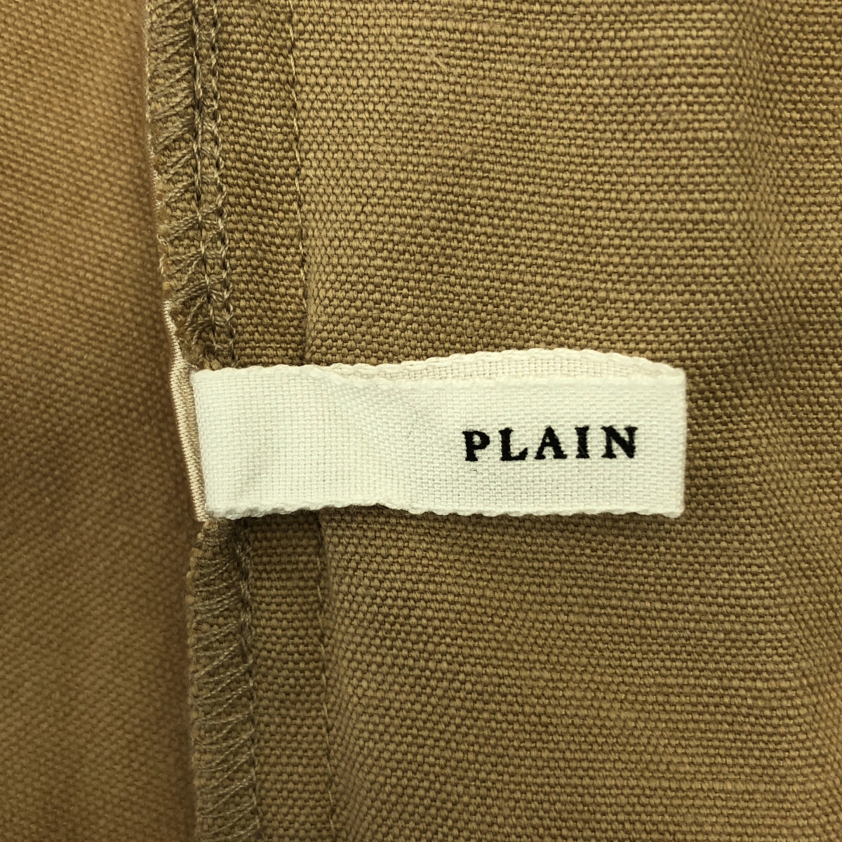 PLAIN PEOPLE / プレインピープル オーバーシルエット バックジップ サイドポケット スリット ワンピース