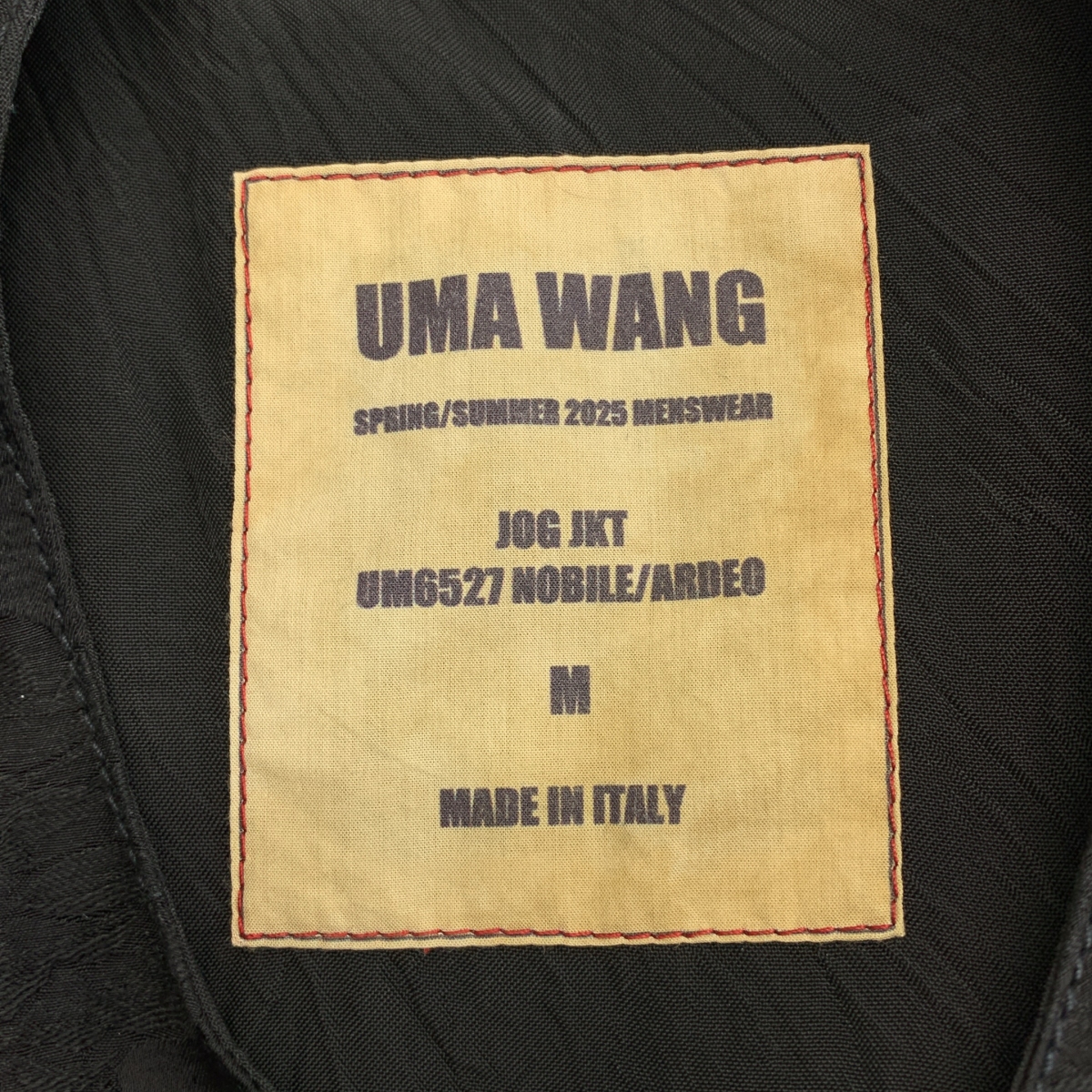 UMA WANG / ユマワン JOG JKT / 総柄 ジャガード ジレ ベスト