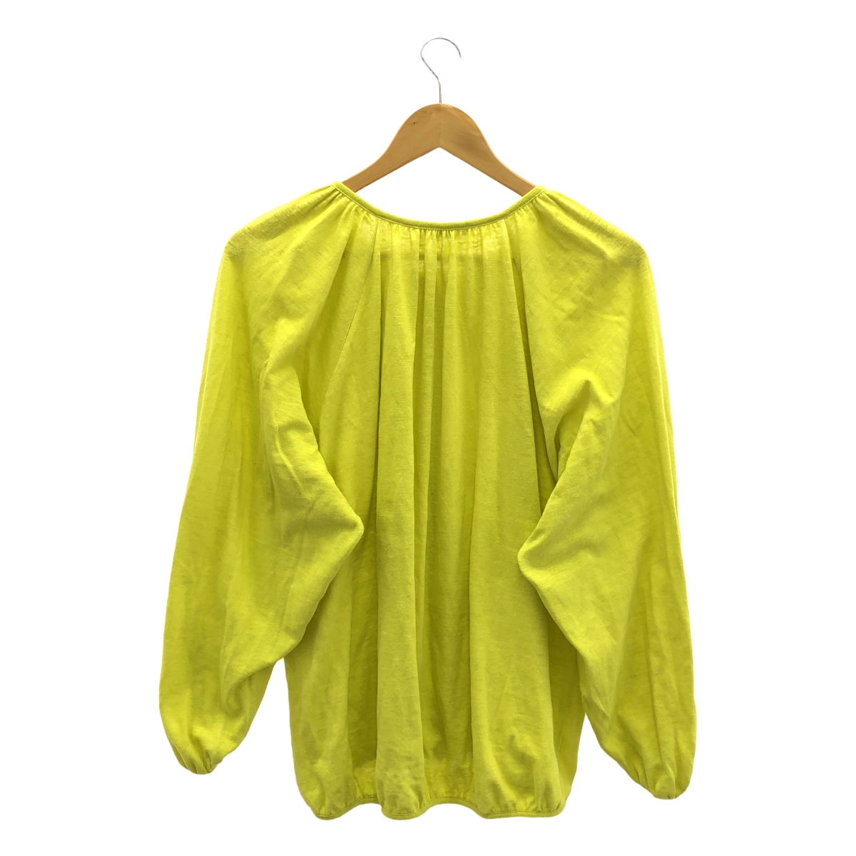 atelier naruse / アトリエナルセ コットン ヘンプ ギャザー カットソー カーディガン