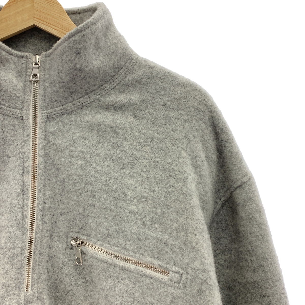 RIER / リア HALF ZIP FLEECE PULLOVER ハーフジップ ウール フリース プルオーバー