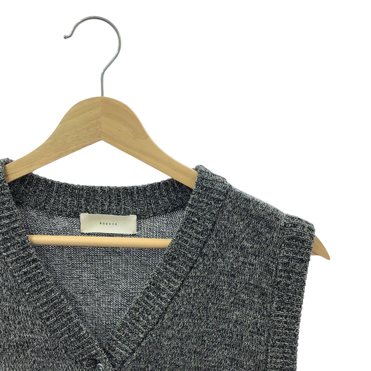 kagure / かぐれ ドライコットン ノースリーブ ニット カーディガン