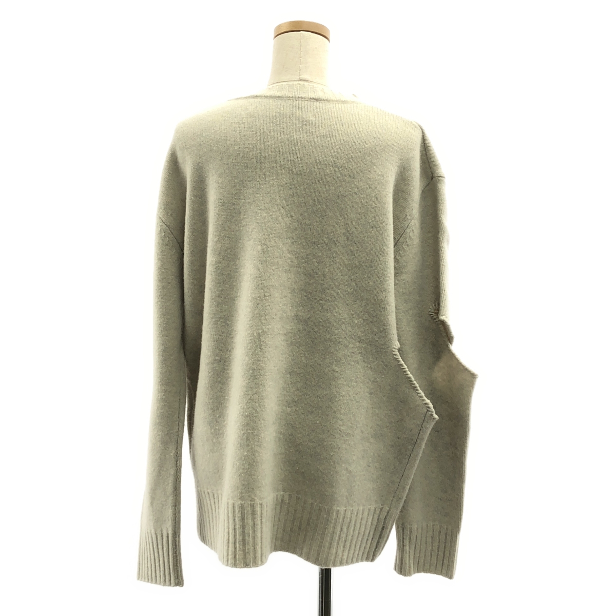 INSCRIRE / アンスクリア ウール カットアウト オーバー ニット セーター