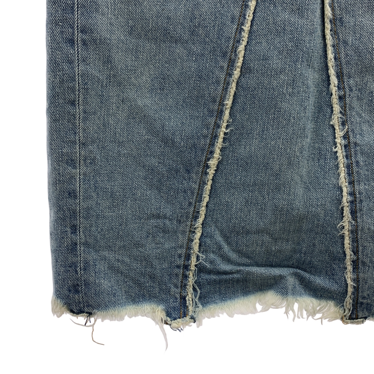 MADISON BLUE / マディソンブルー ヴィンテージ加工 カットオフ バックスリット デニムスカート