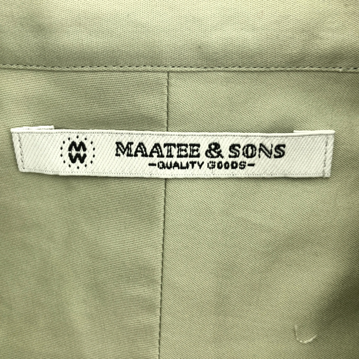MAATEE&SONS / マーティー&サンズ LYAN FINECOTTON SHIRT ライアン ファインコットン シャツ