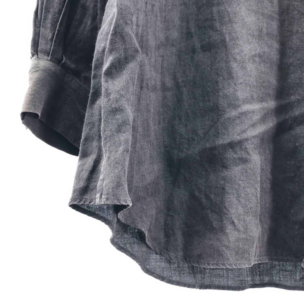 YUTA MATSUOKA / ユウタマツオカ リネン バンドカラー シャツ