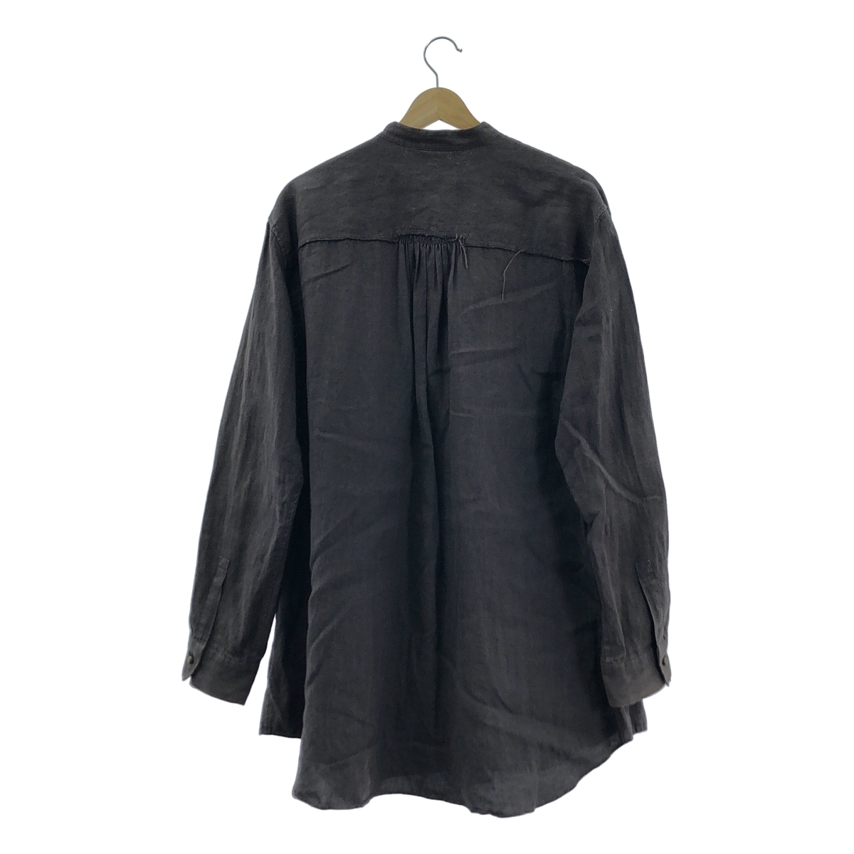 YUTA MATSUOKA / ユウタマツオカ リネン バンドカラー シャツ